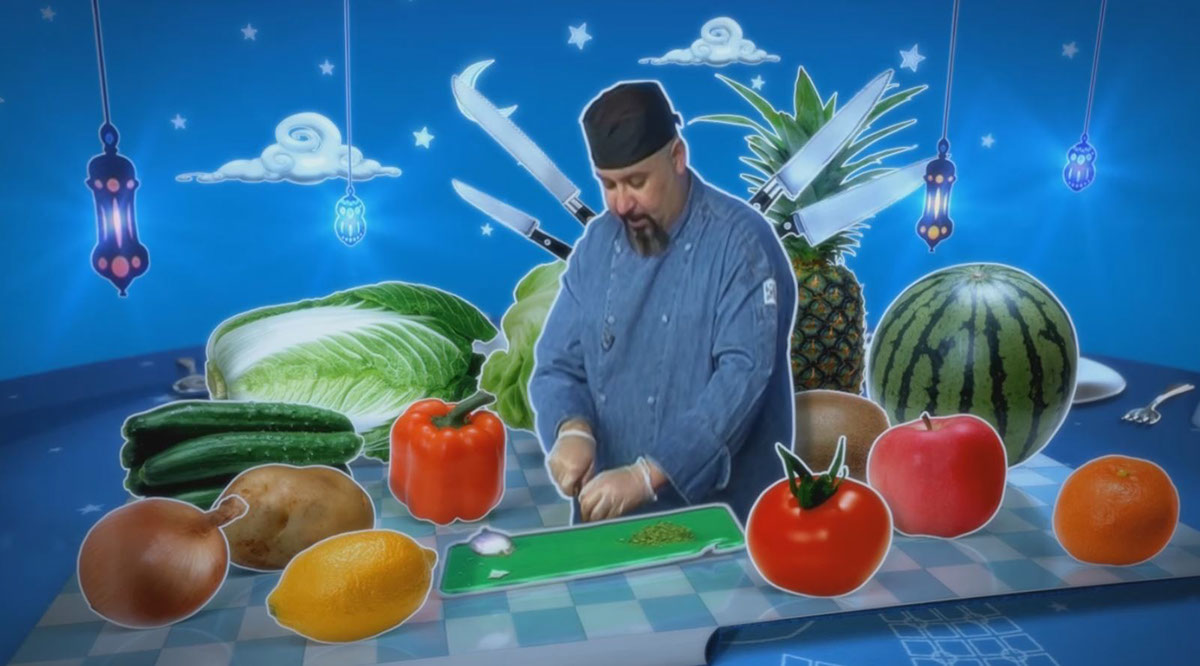 Opening bil afia 3D Graphics cinema 4d 3d animation ramadan show mbc3 cooking receipts