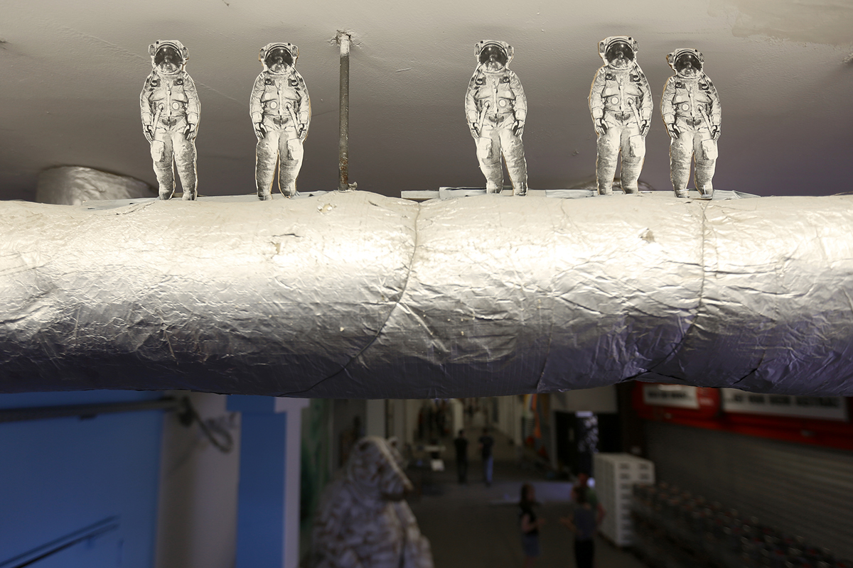 Adobe Portfolio asteroid astronaut sold space station Skylab gallery hamburg VIVA CON AQUA