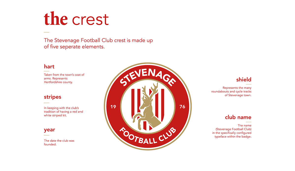 Adobe Portfolio football soccer Futbol Hart hertfordshire logo crest Rebrand sport