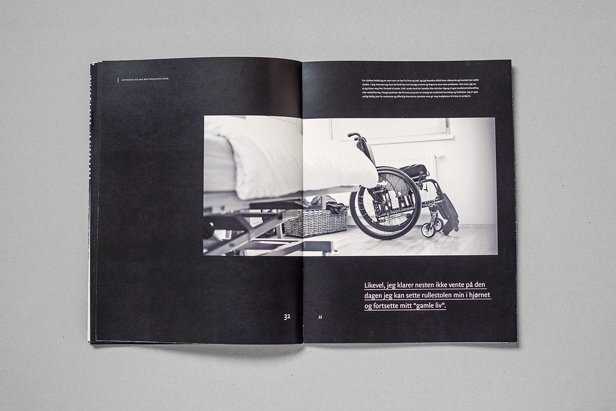 adapt magazine westerdals disability lifestyle Layout print editorial grid student publication book cover blue people