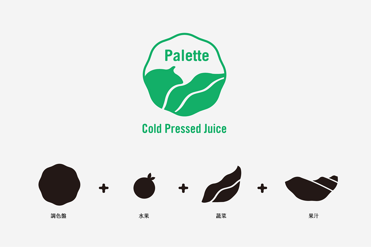 palette juice coldpressedjuice Fruit vegetables ILLUSTRATION  situation organic farm
