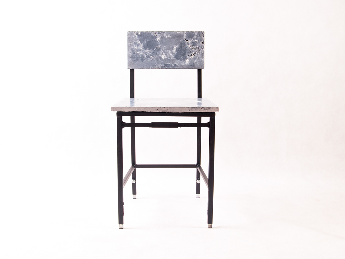 concrete chair height-adjustable bar stool