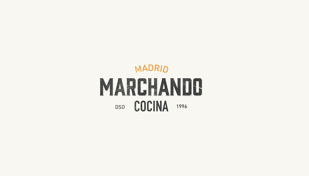 brand logo branding  identity restaurante cafe madrid Logo Design Food  spanish