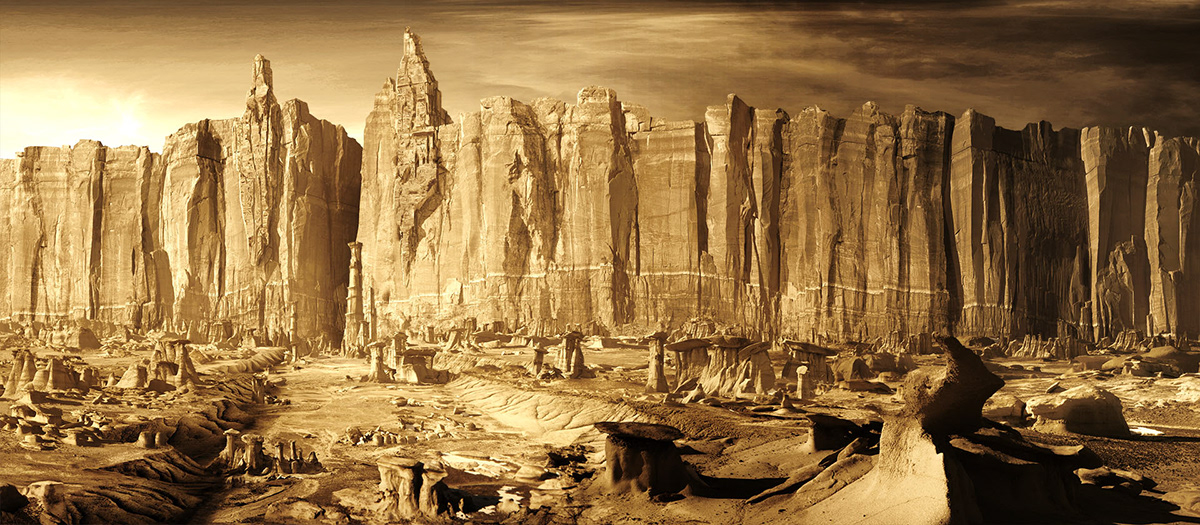 Riddick Matte Painting Scifi alien planet