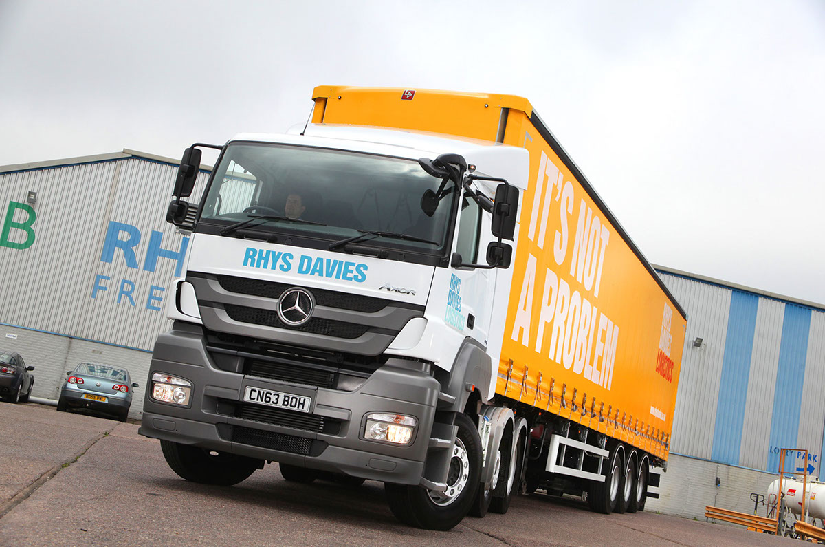 Logistics lorry Livery Business Cards Rebrand