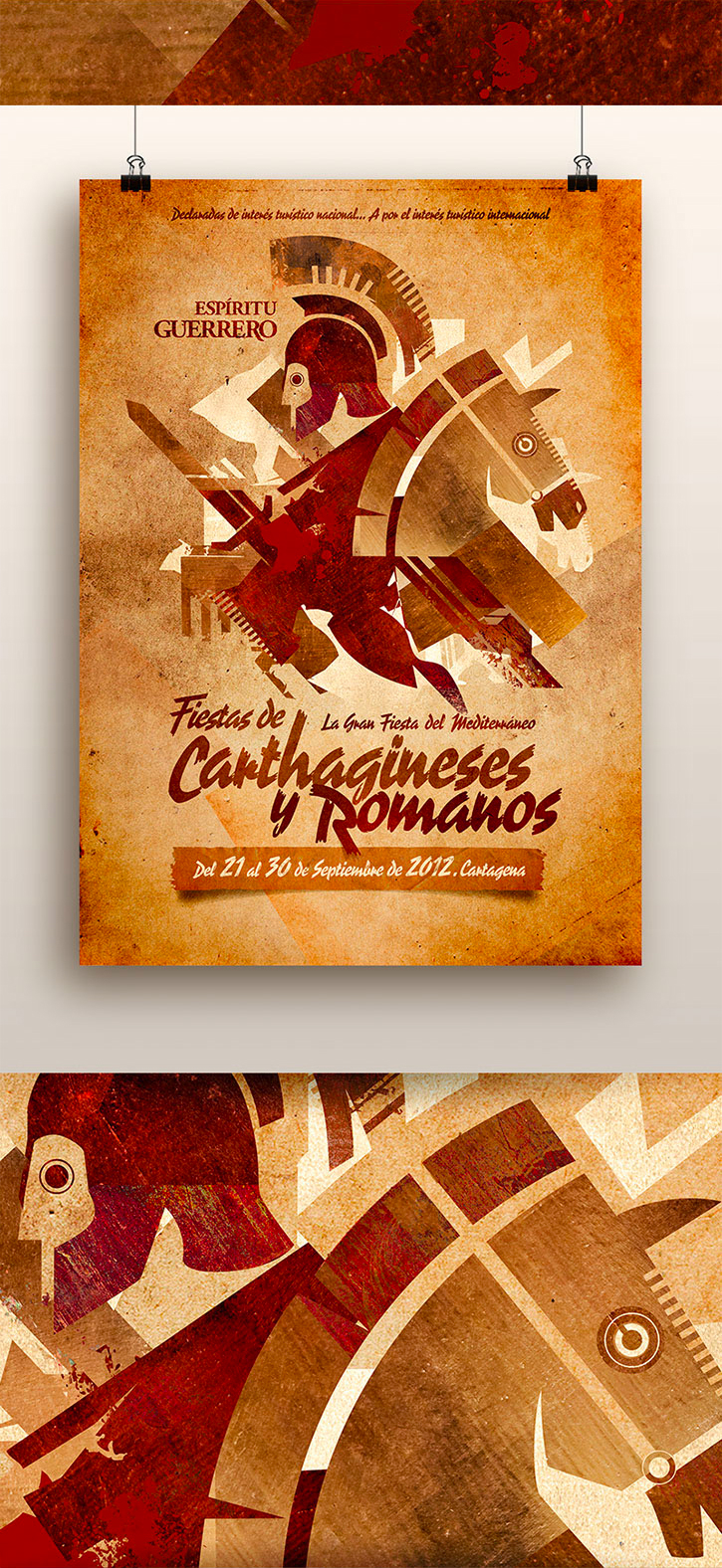 cartagineses romanos fiestas premio award poster national nacional cartel cartelería
