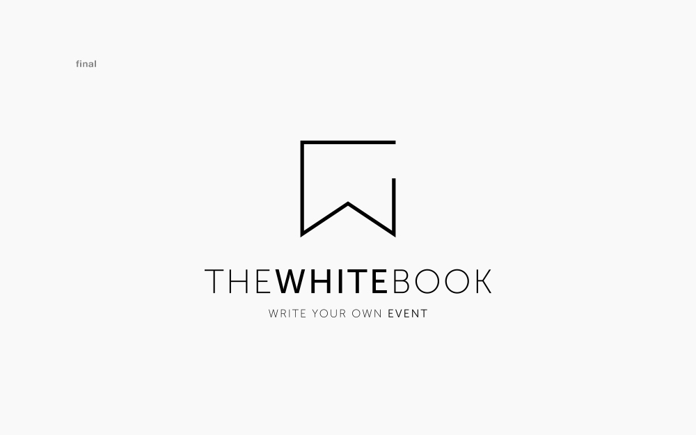 brand identity Event company White book wedding Birthday black minimal New York design photos organization Style