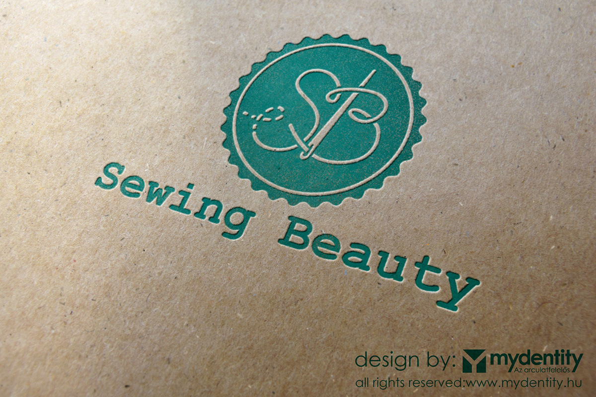 logo tag facebook print sewing Needle thread