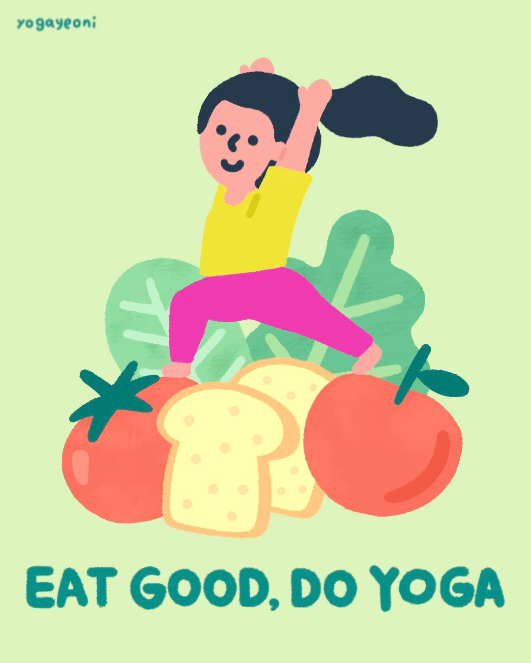 Yoga 요가 meditation 운동 포스터 삽화 표지 책표지 요가그림 요가포스터