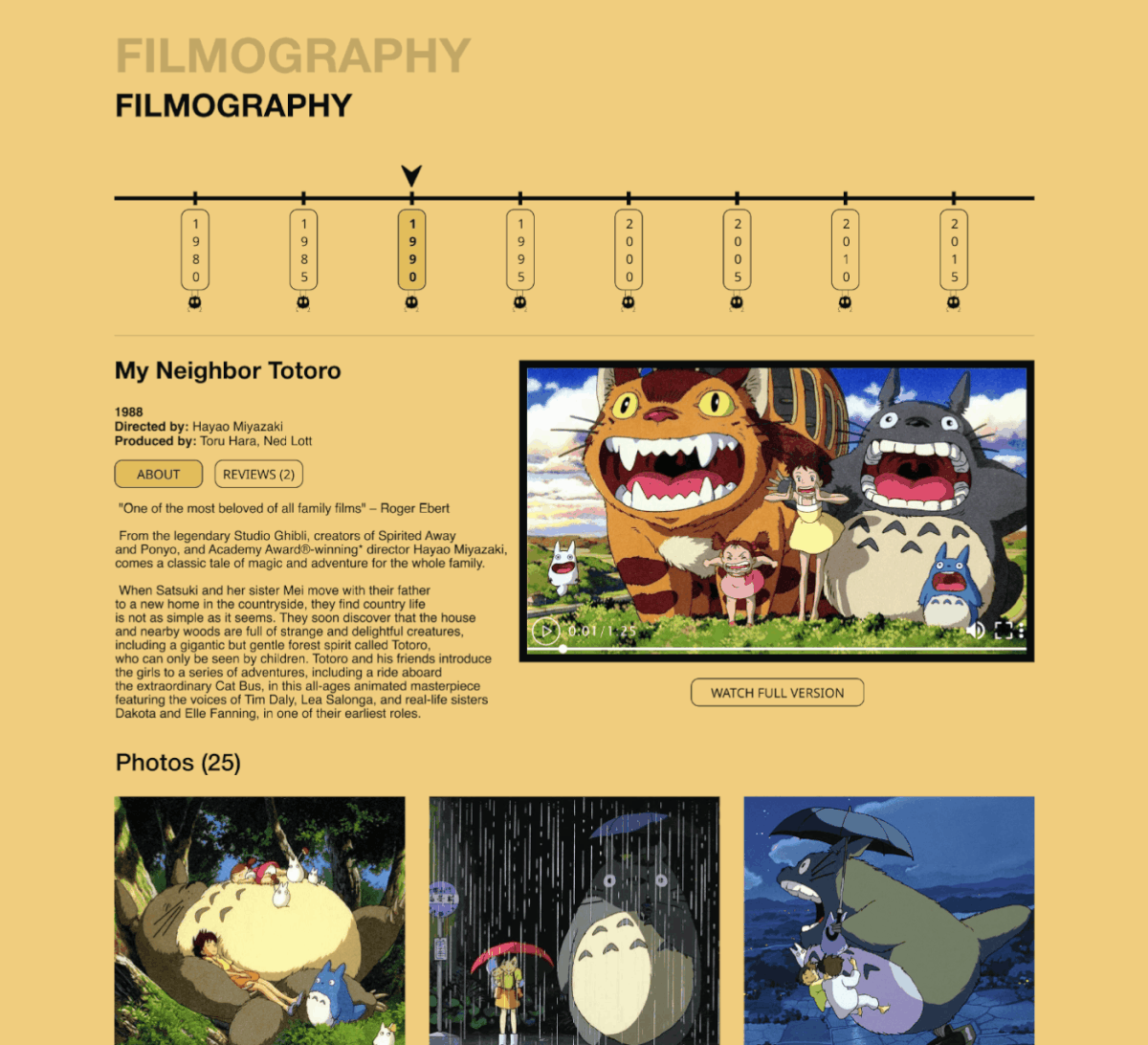 Adaptive anime design famous Figma Hayao Miyazaki landing page miyazaki mobile UI/UX