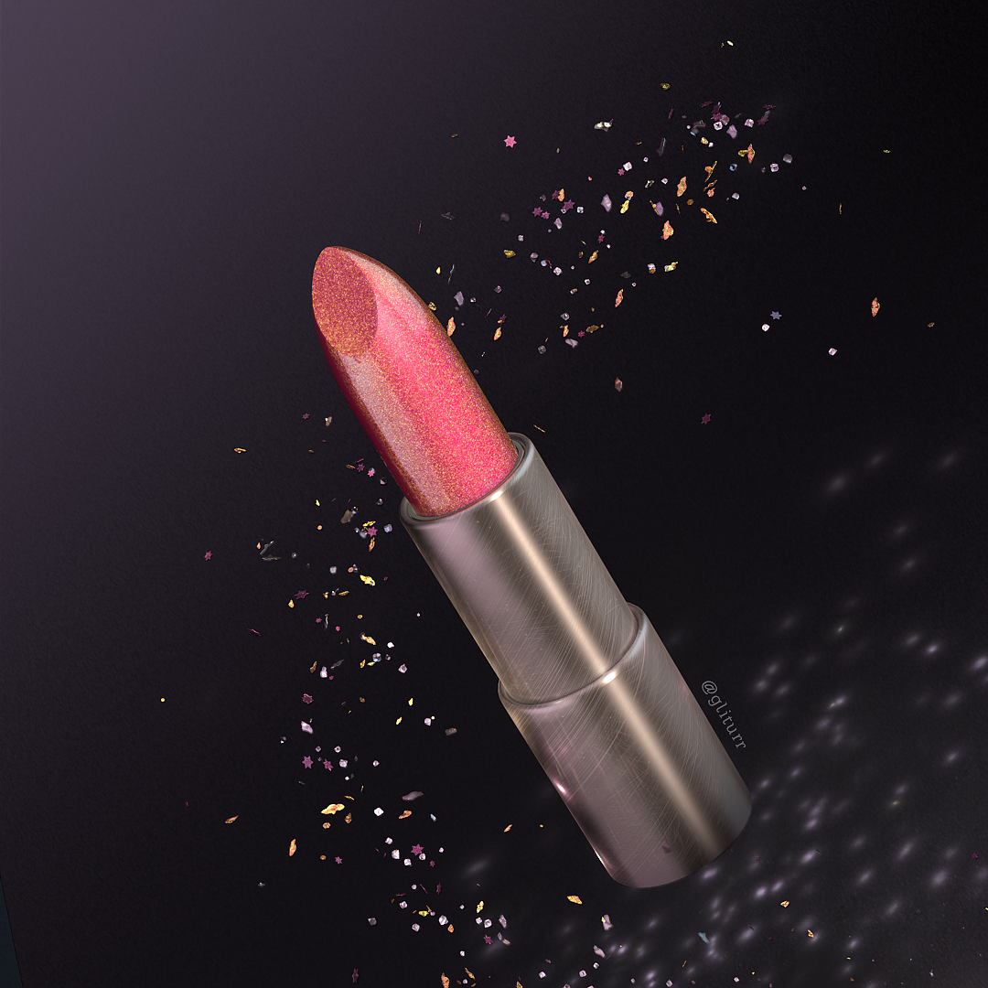 3D 3ds max kailijumei lipstick makeup ILLUSTRATION  Advertising  beauty industry social media