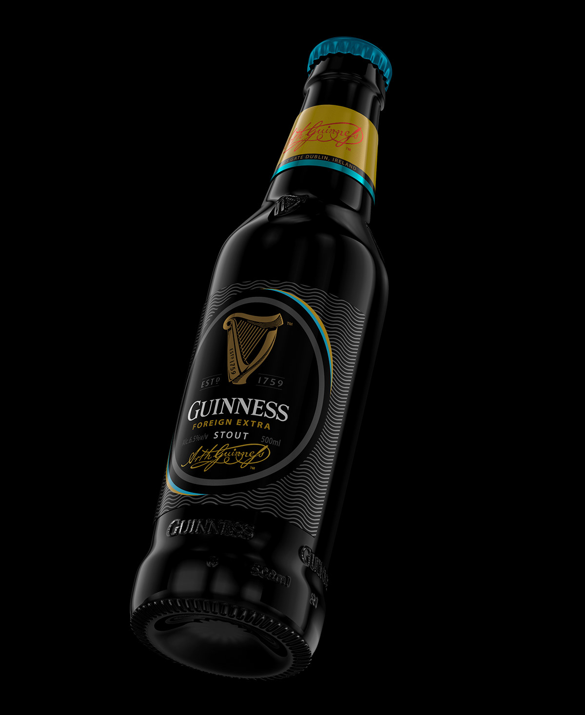 3D 3dart beer cinema 4d gin guiness Packaging products Tusker Whisky