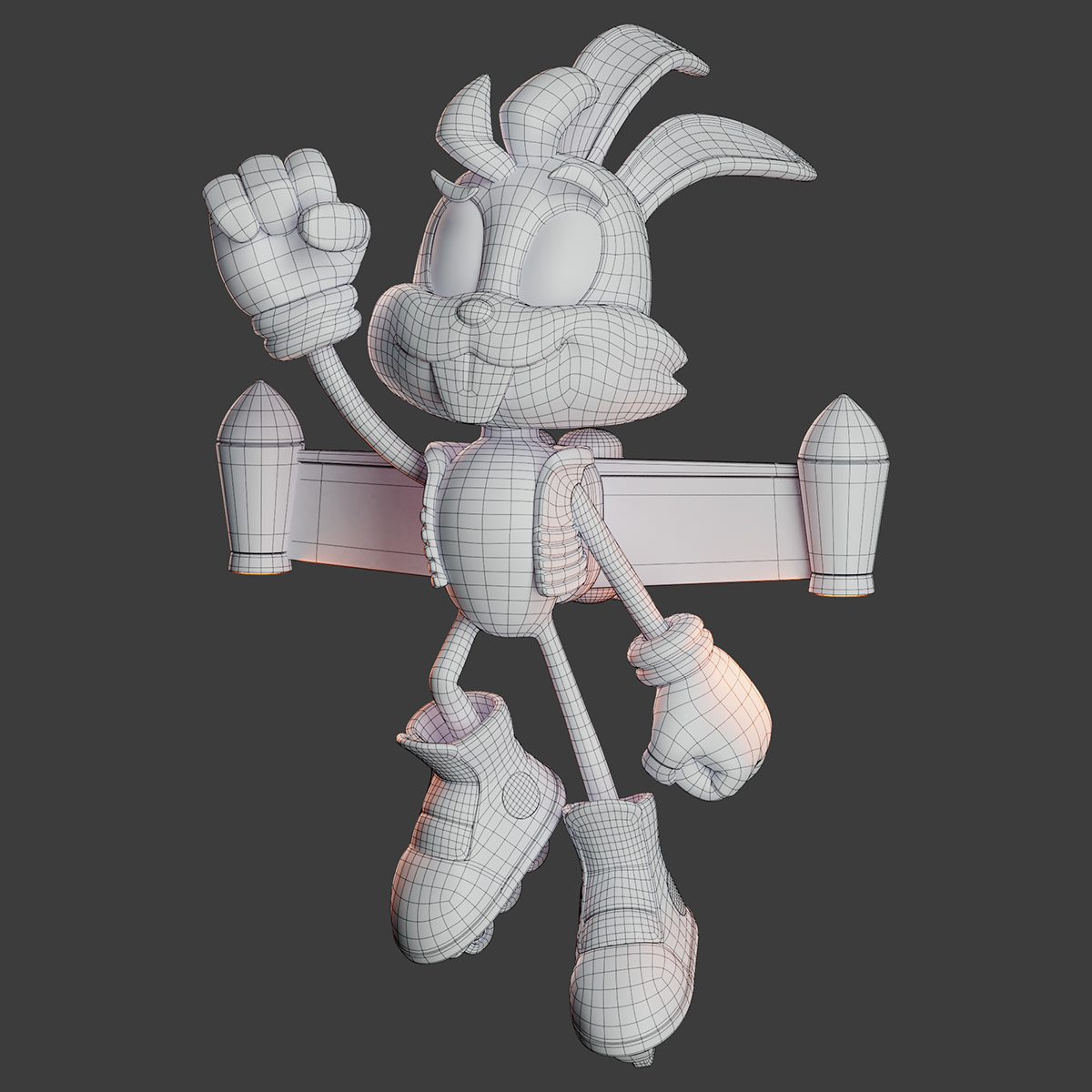 3D Character 3D Mascot coelho mascote 3d personagem Personagem 3D rabbit speed