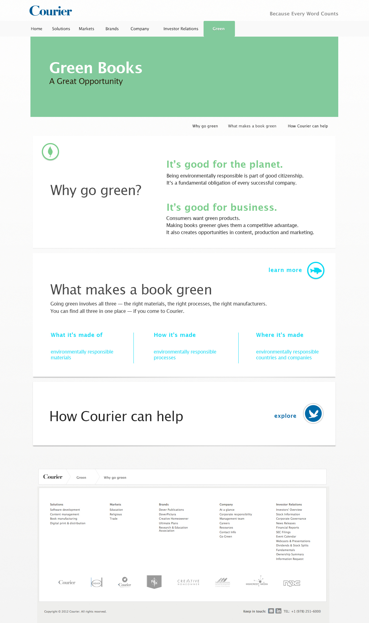 courier.com  green Web