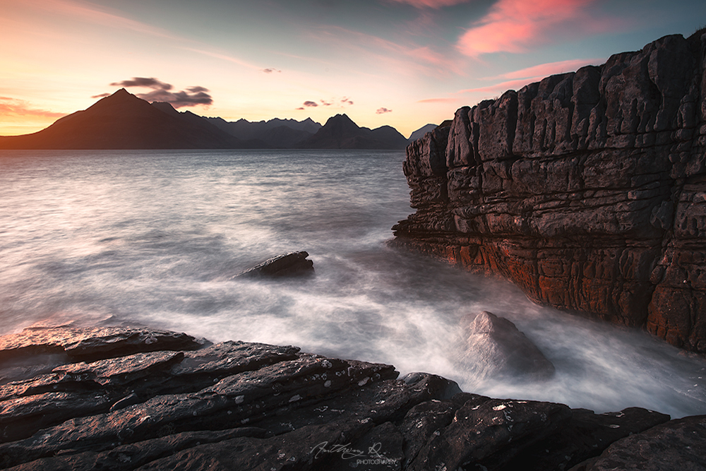 Skye mountain sea scotland light dark fine art Landscape seascape sunset Sunrise Highlands
