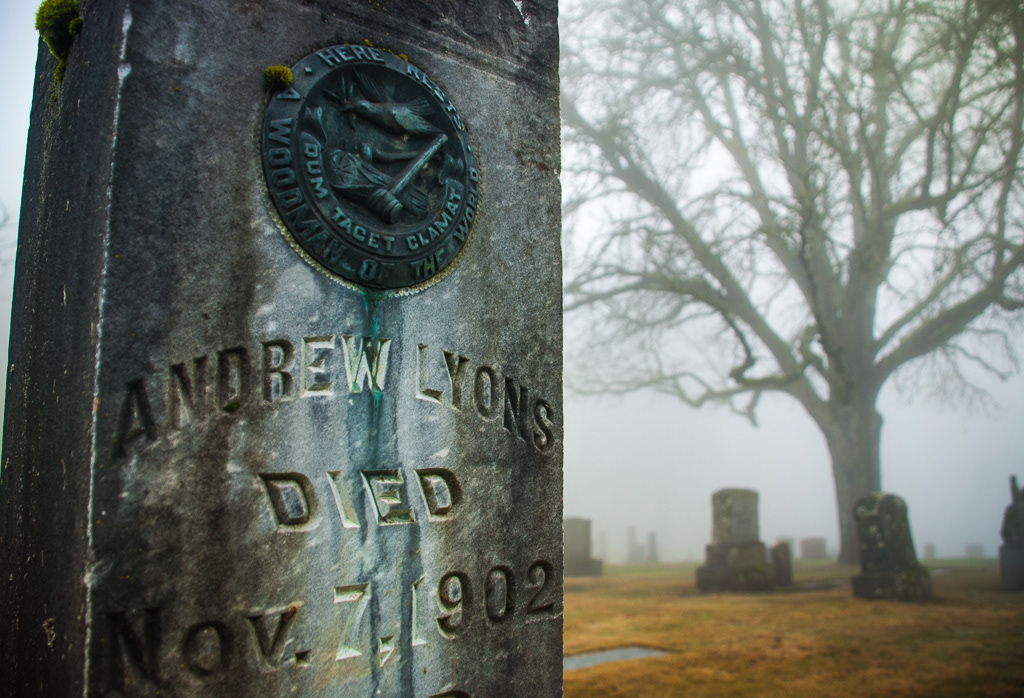 cemetery fog Portland pdx mt. calvalry catholic