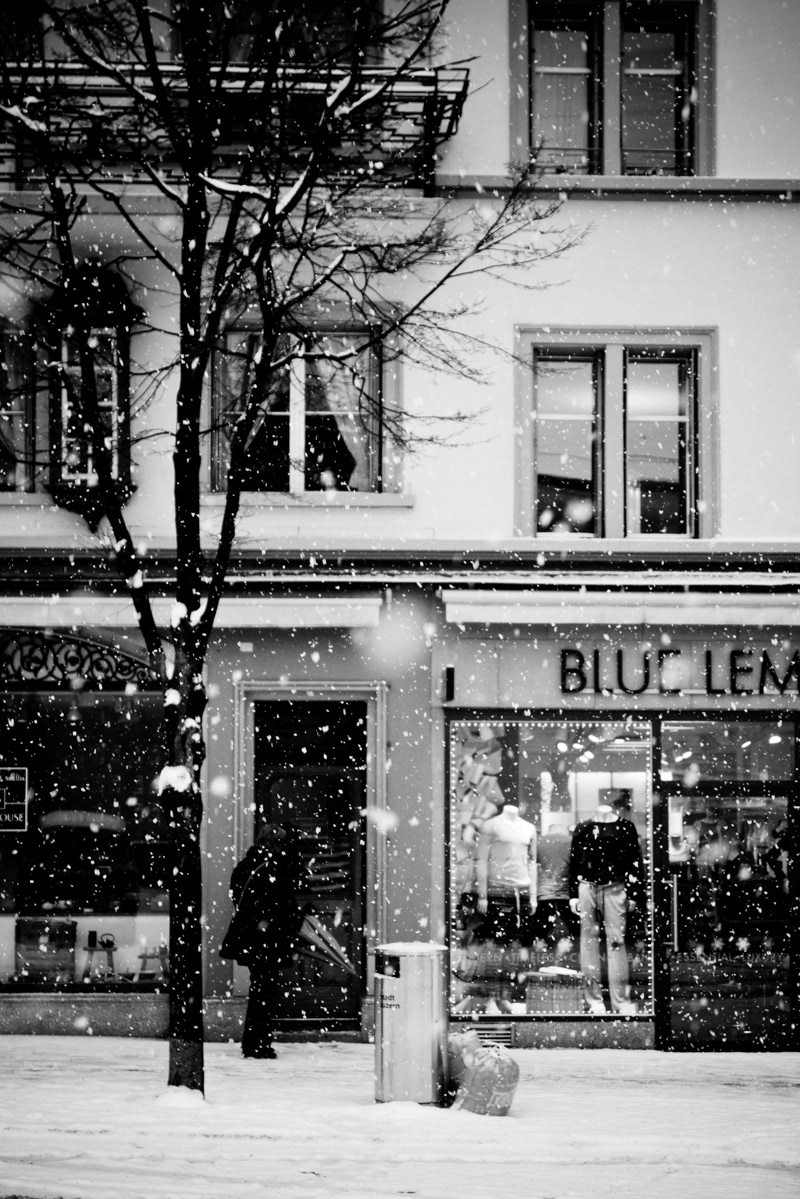 lucerne Luzern Switzerland b&w black and white Street