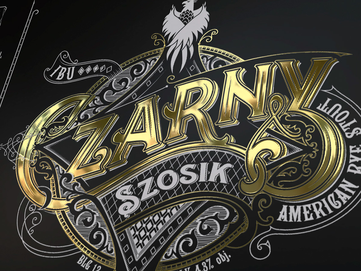typography   lettering handletering  Label design beer craft typografia bydgoszcz morawski