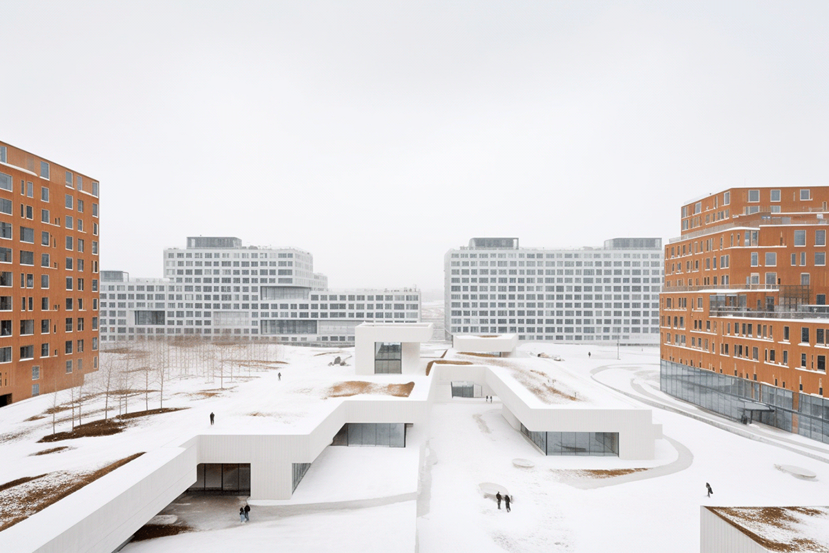 architecture archviz Render exterior visualization 3D residential Russia ai