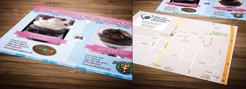 brochure new client form Release Form postcard handbill van wrap pet industry