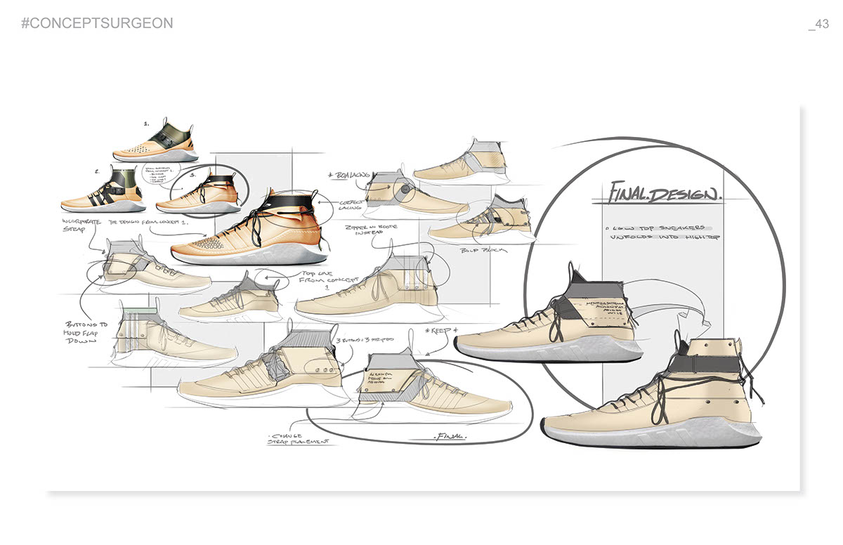 Adobe Portfolio footwear design Fashion  conceptkicks product design 