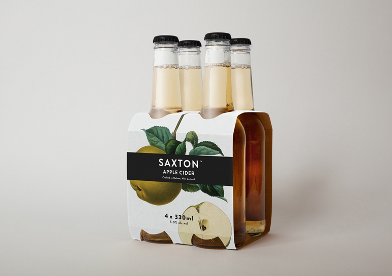 Saxton Cider cider bottle Label