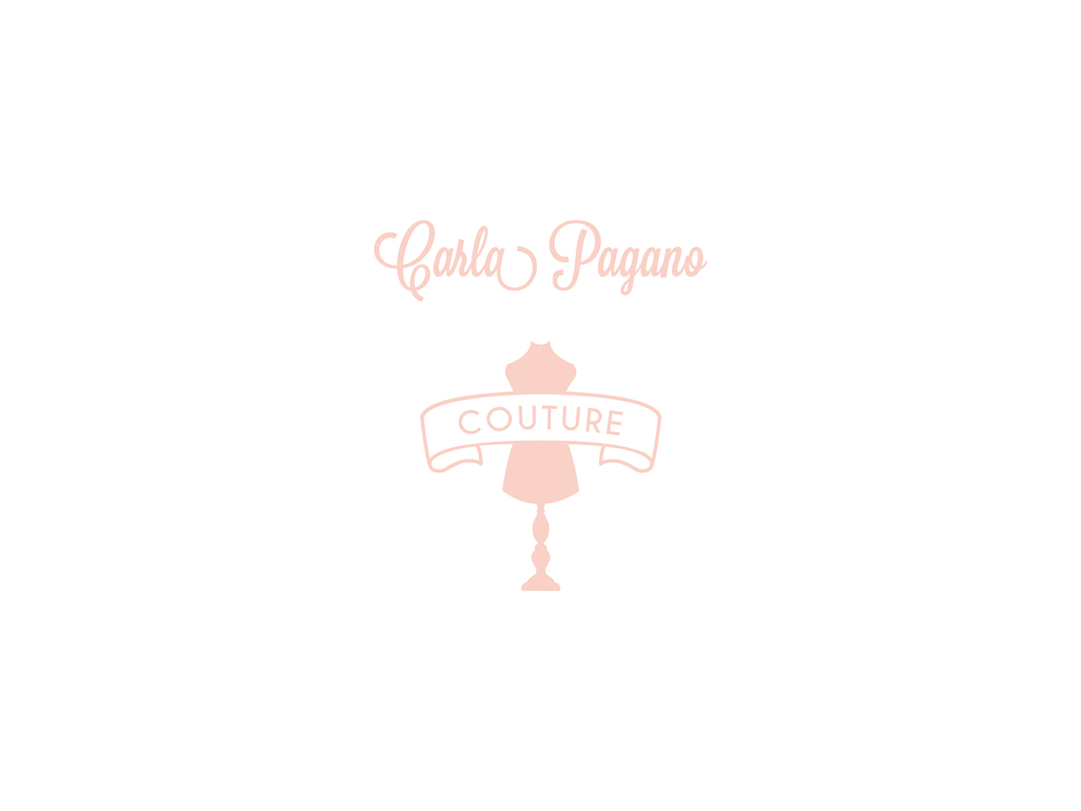 couture brand business card identity Clothing print fashionbrand fashionidentity photographer handmade dress Style Italy pink