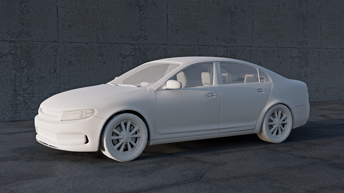 car 3D Vehicle generic Auto sedan car design transportation game