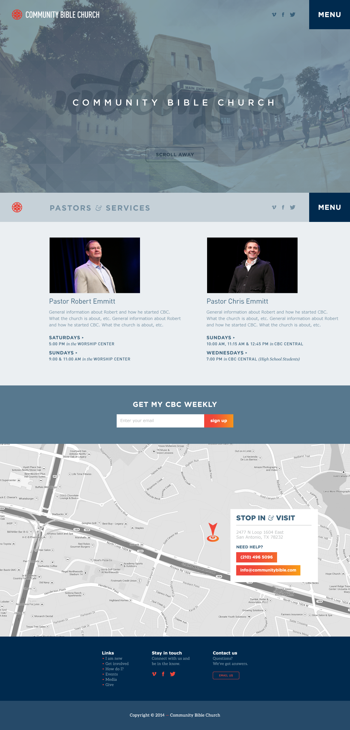 Web Web Design  UI web layout church