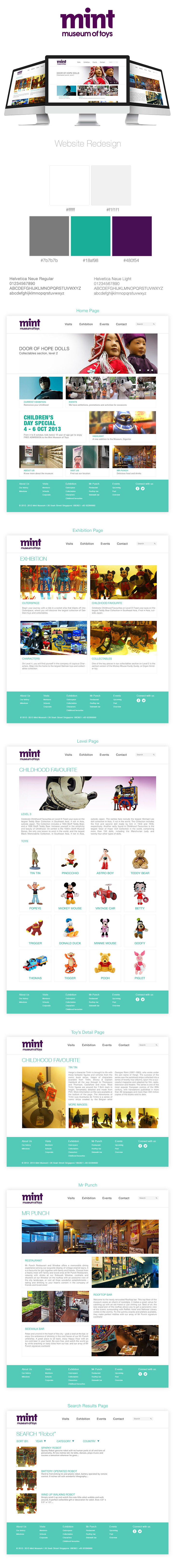 mint museum toys Website redesign minimalist graphic clean minimal sleek White