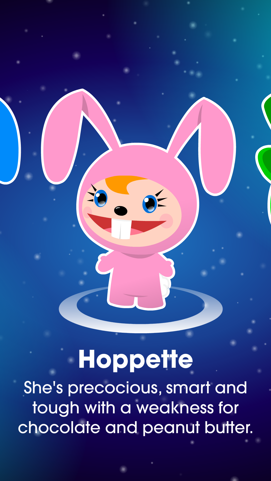 swipe hype game mobile app design vector Gameshow network bunny