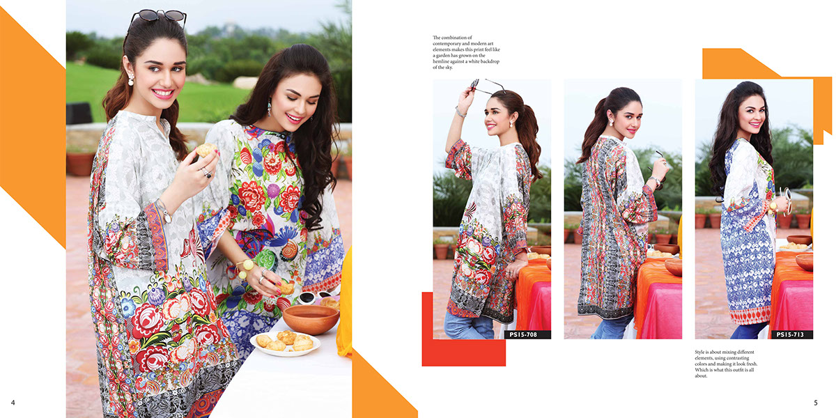 Lookbook catalog Bookdesign minimal shapes funky Playful colours fashiondesign lahore Pakistan