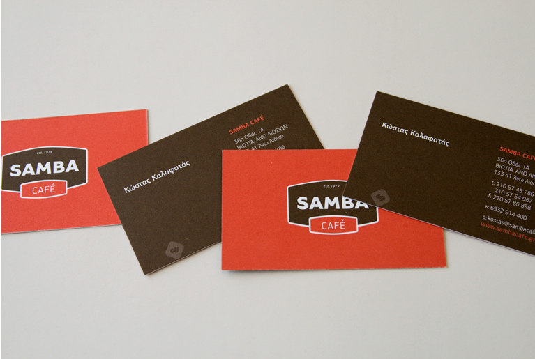 Samba Cafe Coffee coffee beans brown red espresso drip package car redesign cards