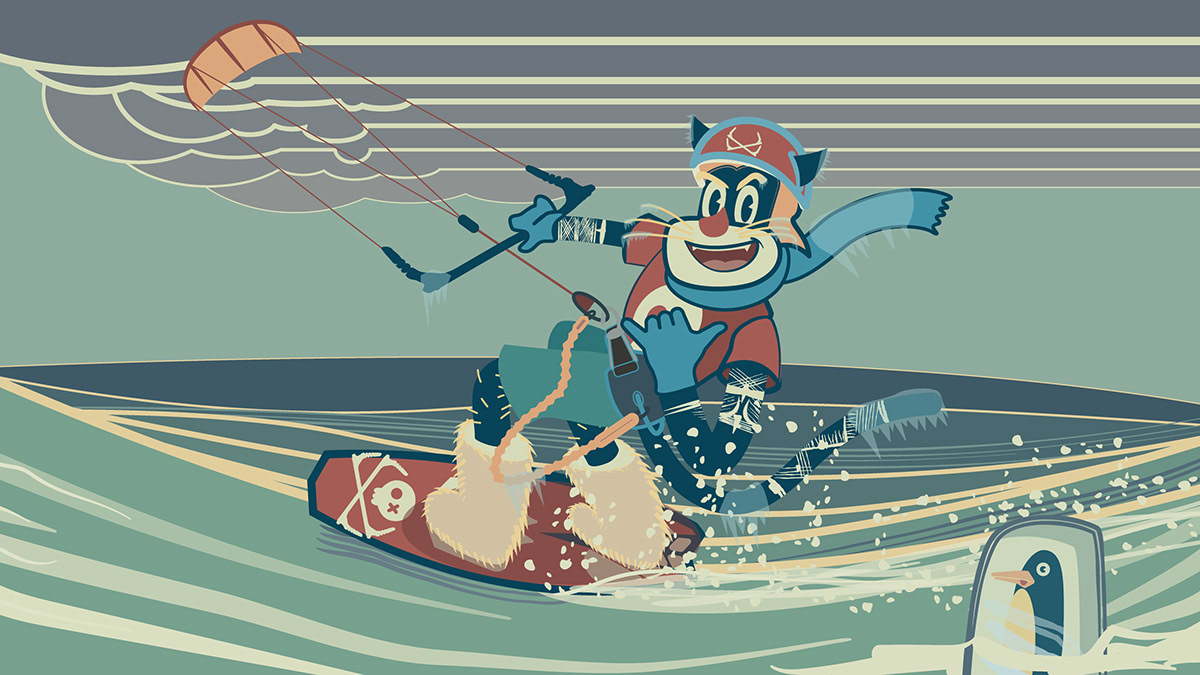 illustrations Kitesurf Surf t-shirt logo Kite rider graphic Fashion  Adobe Portfolio water sport