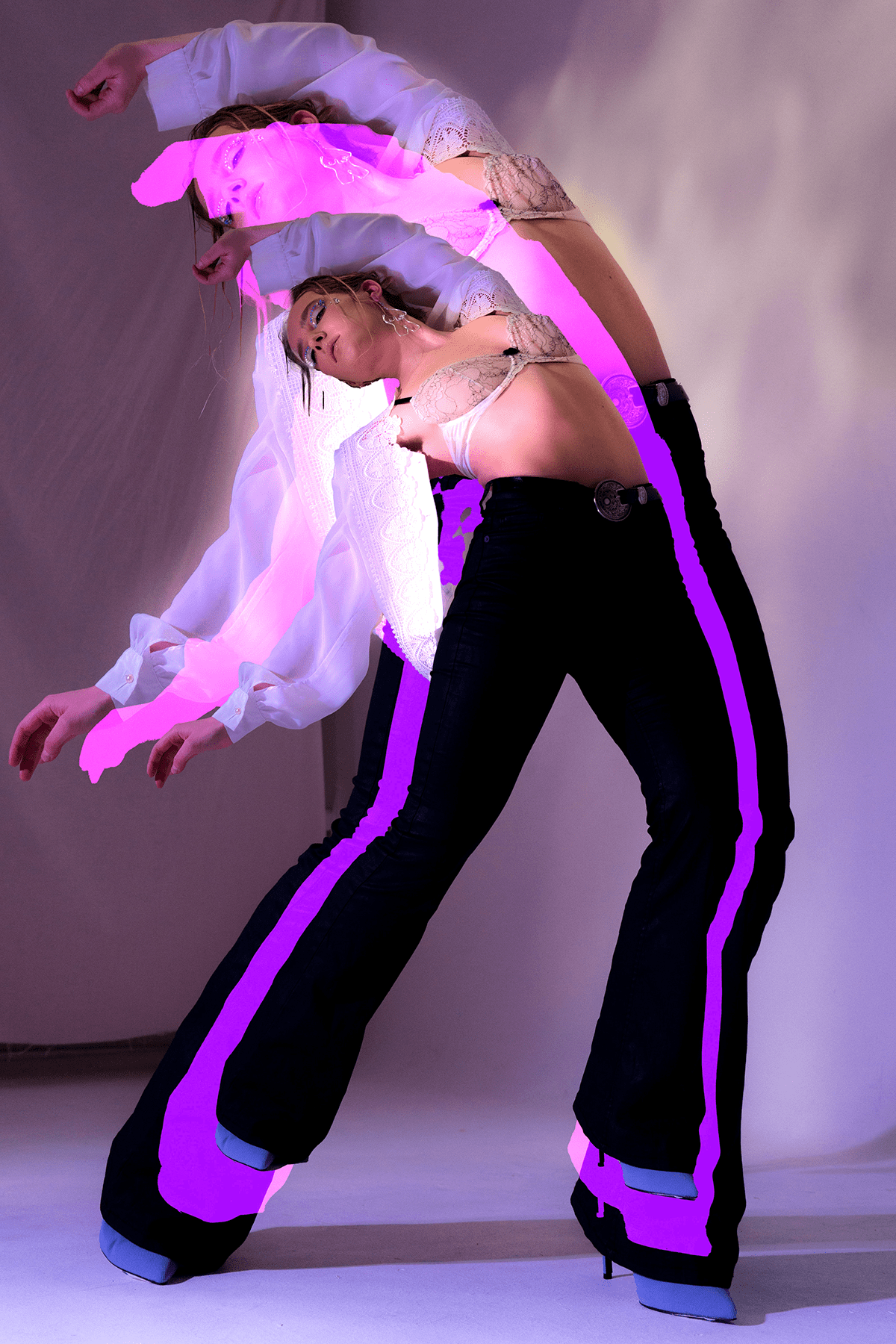 body collage Digital Art  model motion movement photoshoot photoshop portrait woman