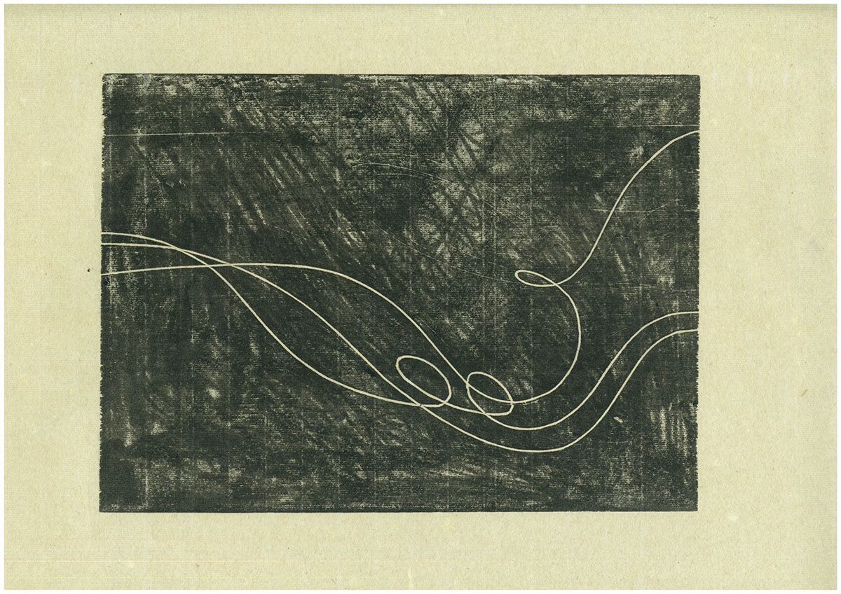 woodcut graphic print black lines bend shanghai Minimalism