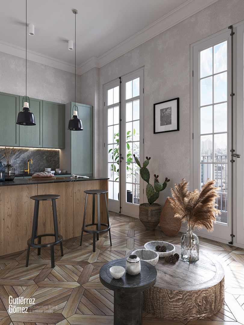 3ds max archviz corona render  Interior Architecture interiordesign kitchen design kitchens Scandinavian Scandinavian design visualization