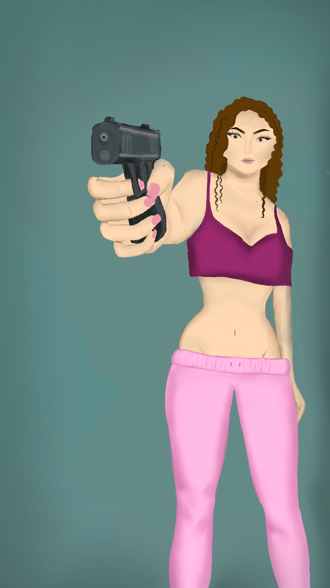 glock Gun pink