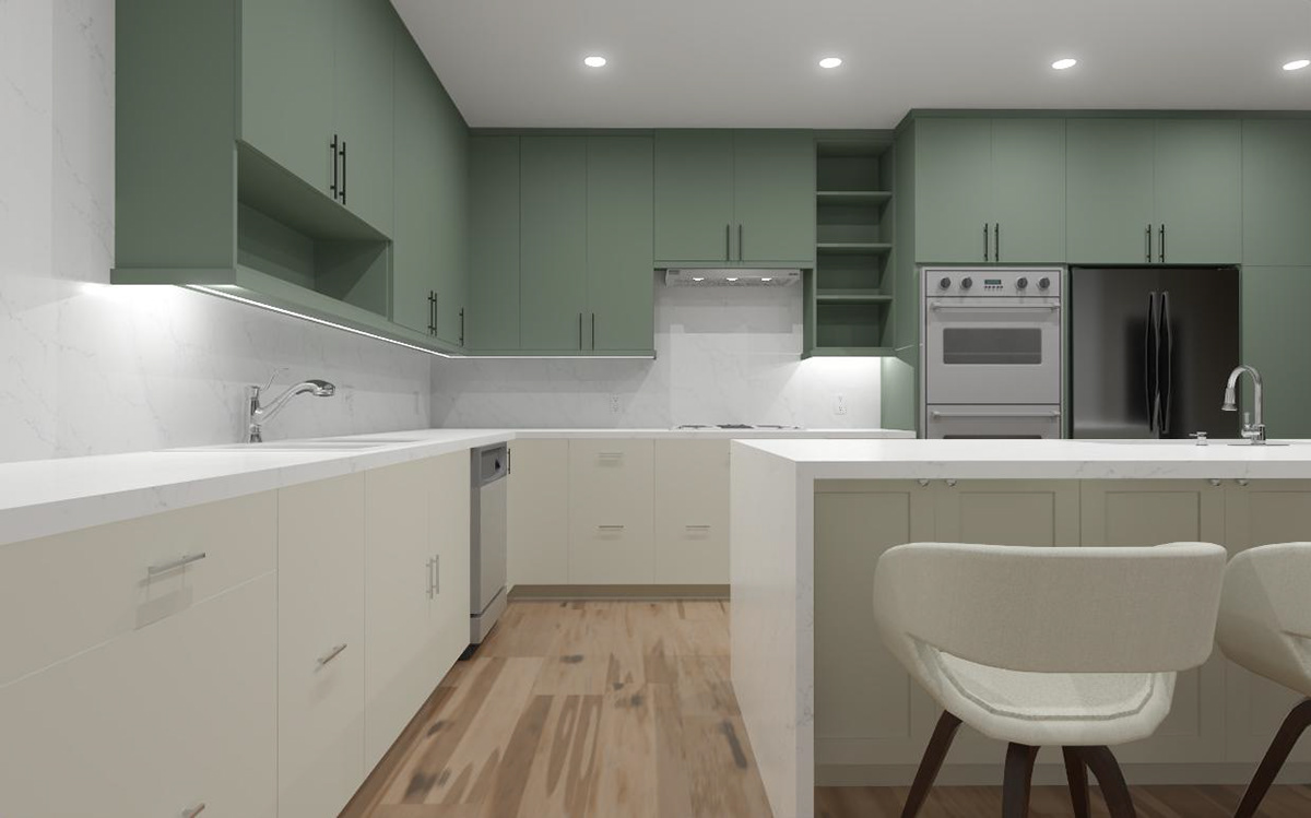 Interior kitchen 3drender modernkitchen minimal
