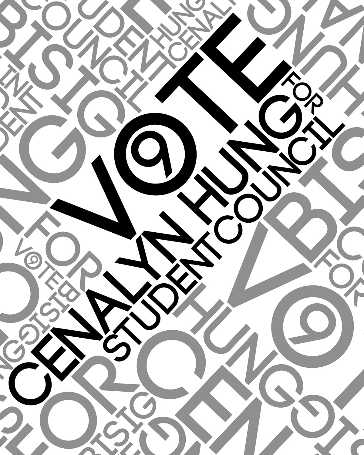 Elections highschool high school student council posters vote design