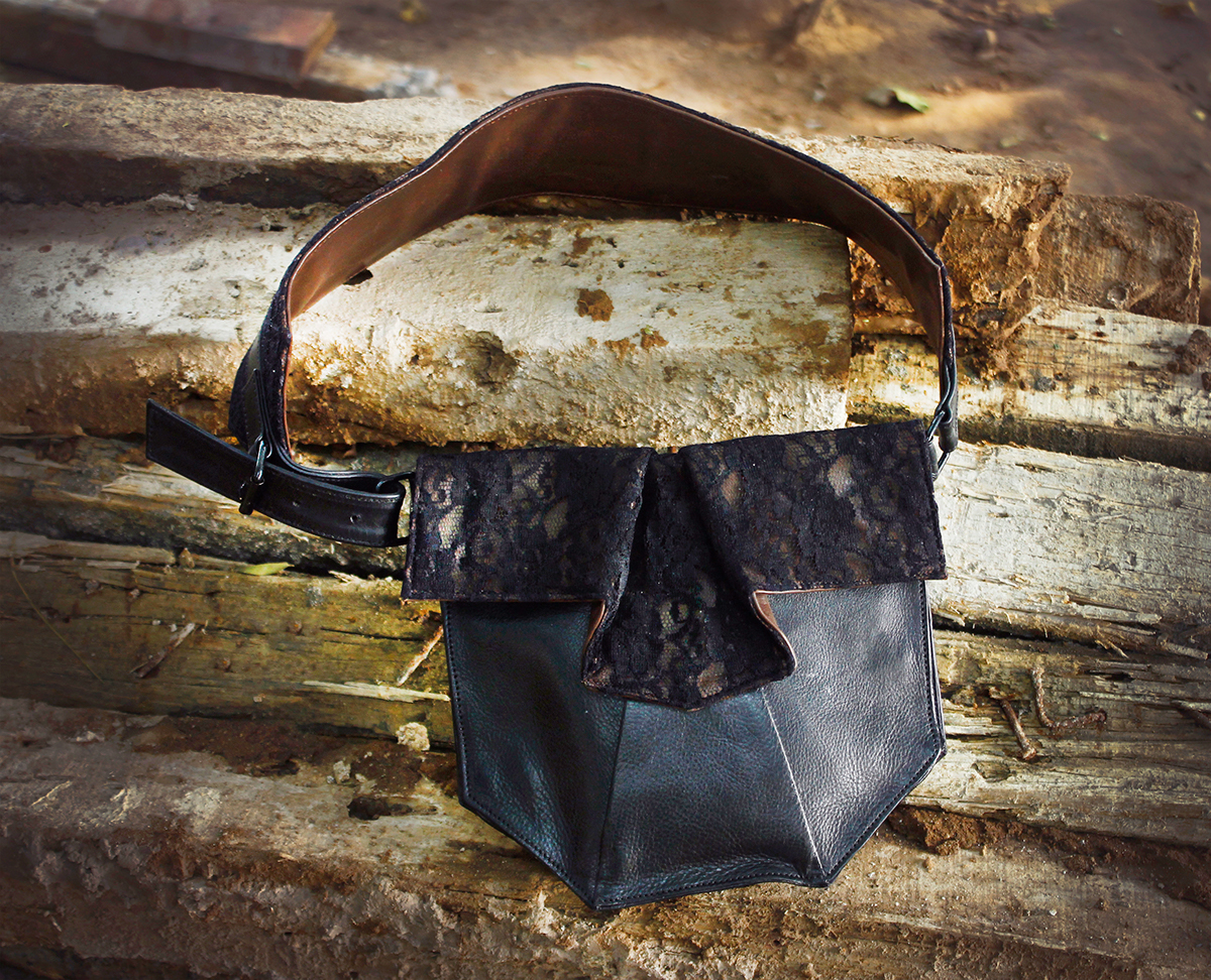 bag leather handbag evening bag lace unconventional satchel