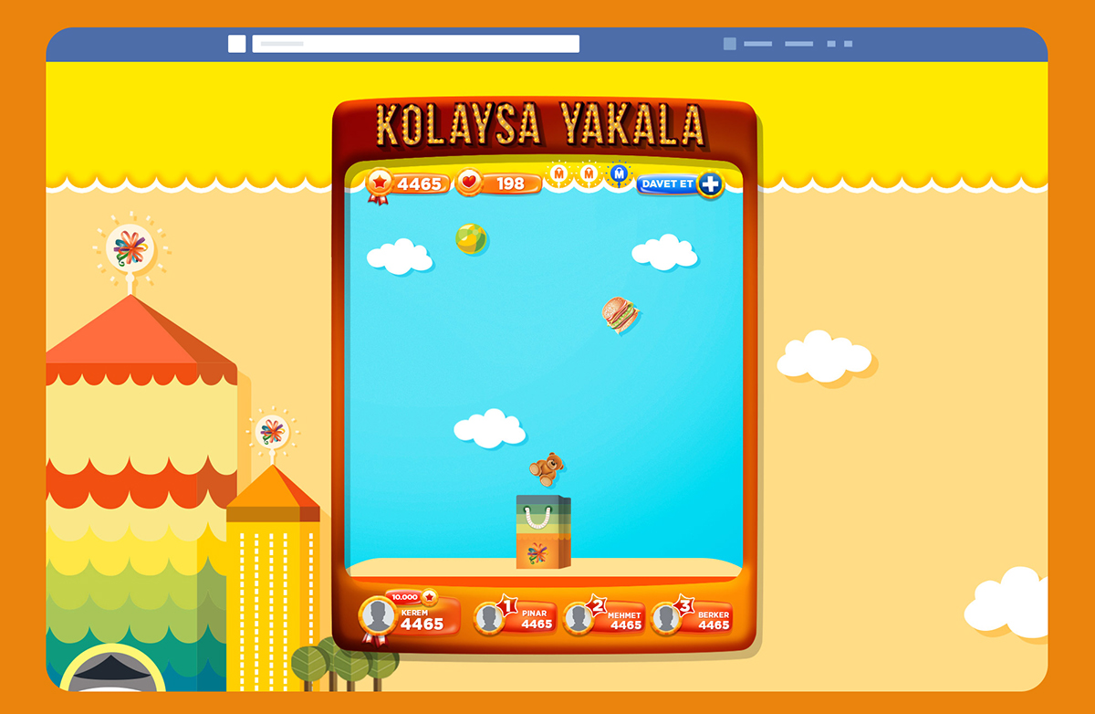 facebook advergame game digital antalya Migros mall Gurukafa social application app Icon