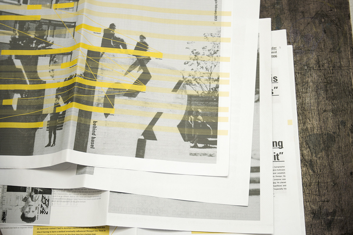 journal newspaper editorial magazine publication Basel swiss layers school FBAUL Portugal design Printing