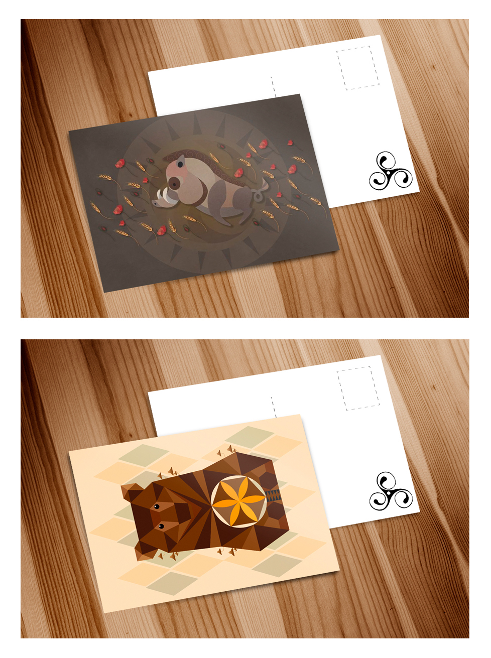 ilustracion illustrationdesign graphic diseño grafico animal postcard postal