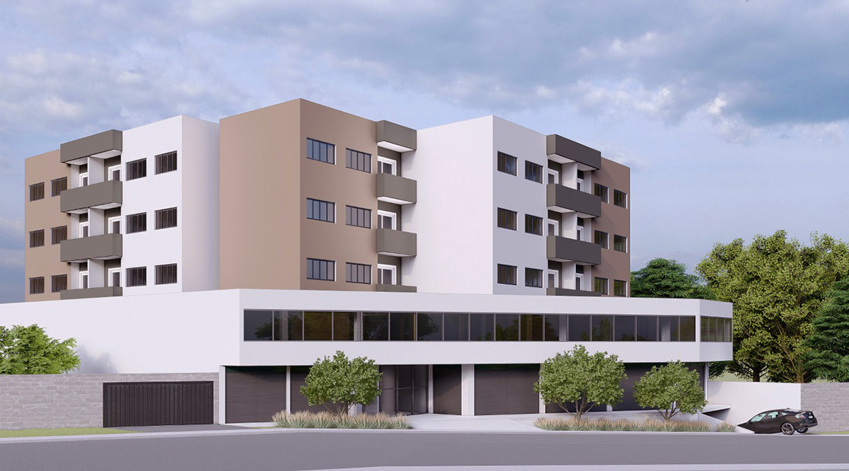 ARQUITETURA building comercial edificio Modelagem 3D modelo 3d prédio Render Residencial revit