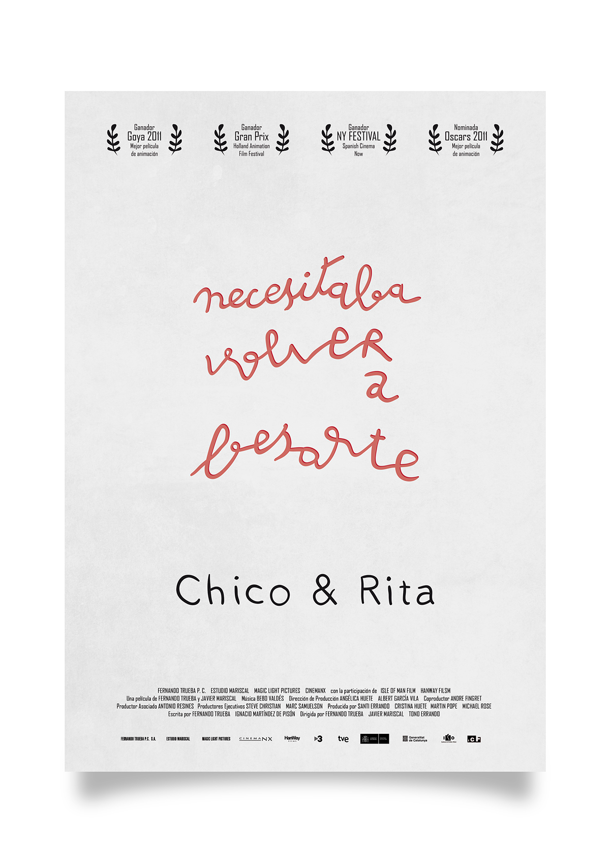 Chico y Rita  Mariscal cover poster design diseño cartel carteles cine Gauss Multimedia Paul Smile