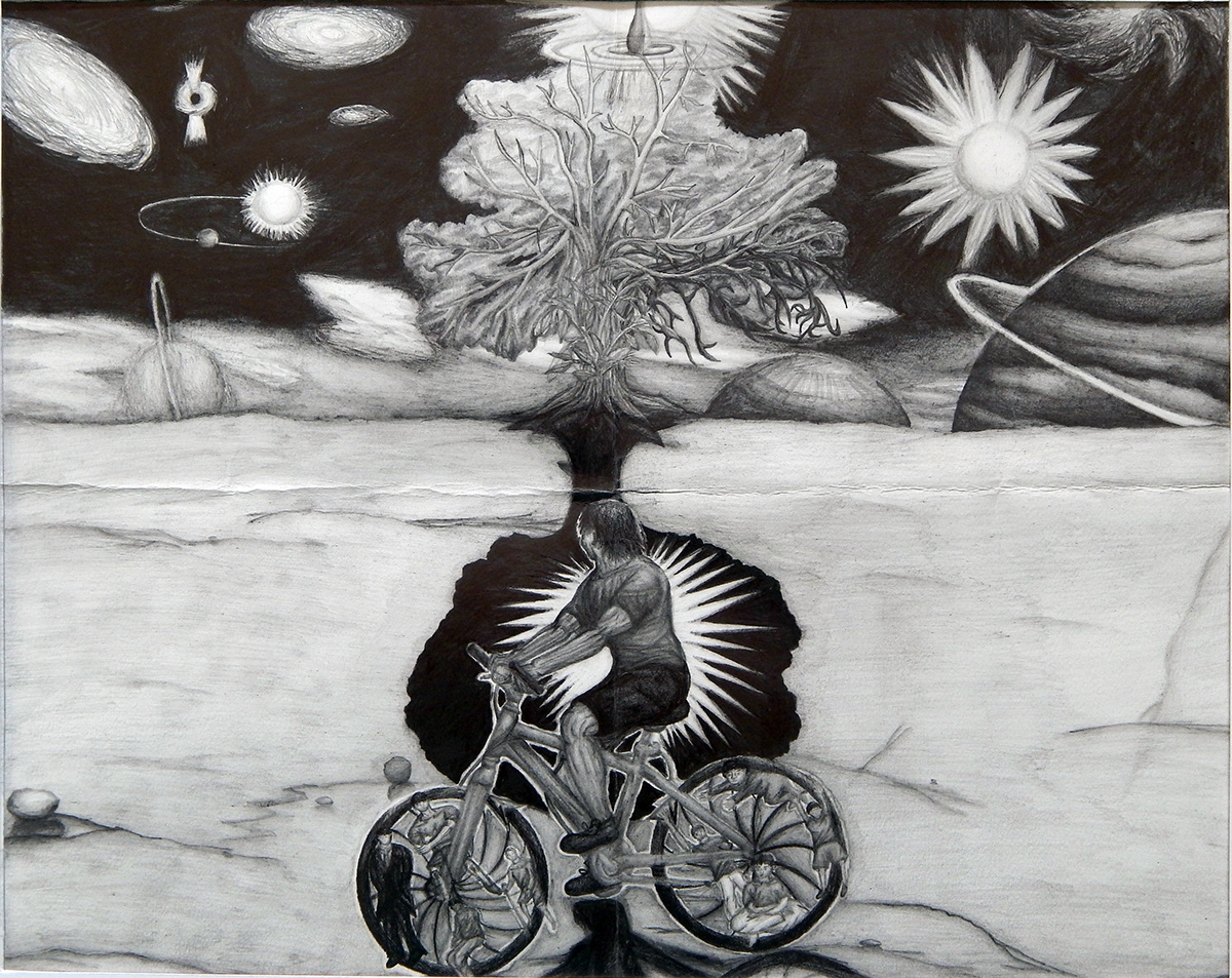 art risd Bicycle graphite pencil
