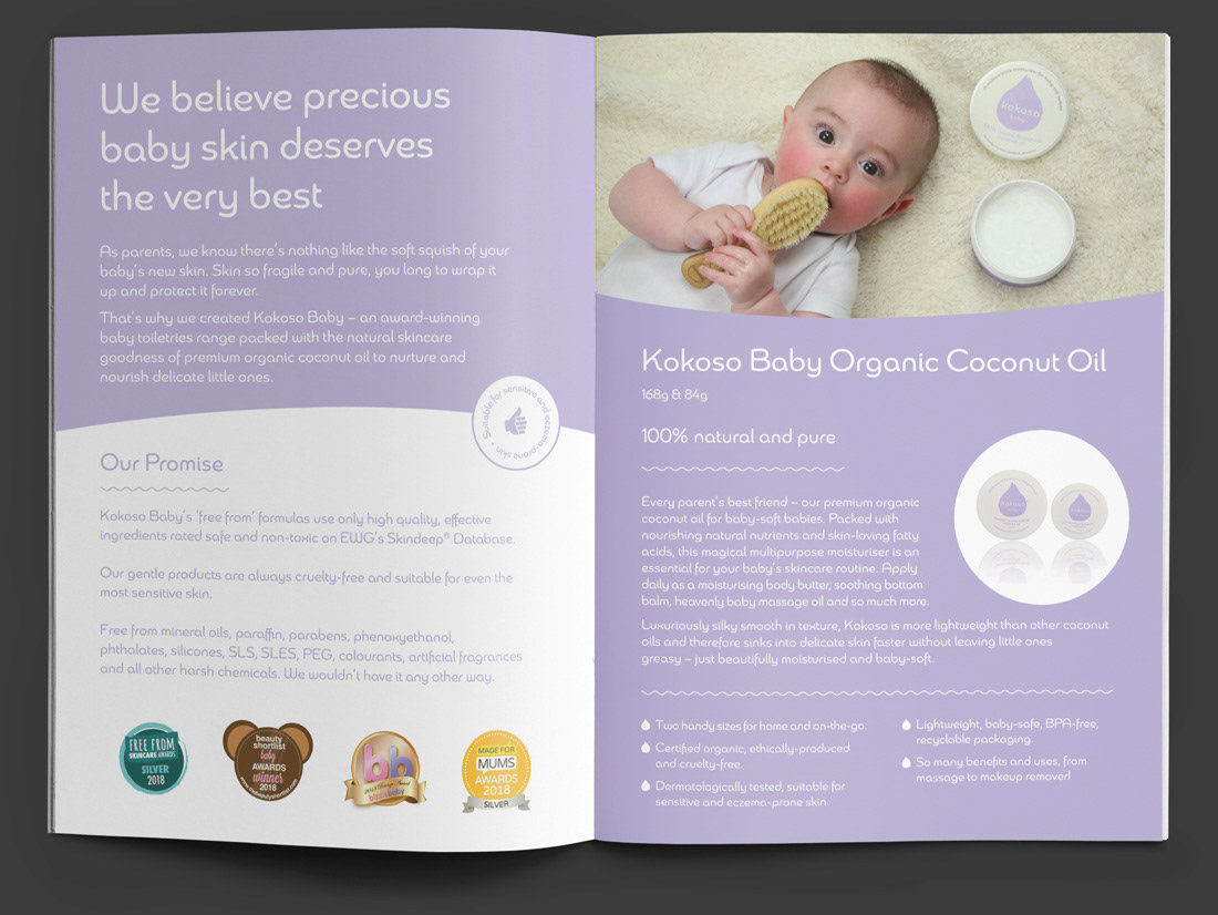 brochure Coconut coconut oil baby organic skincare