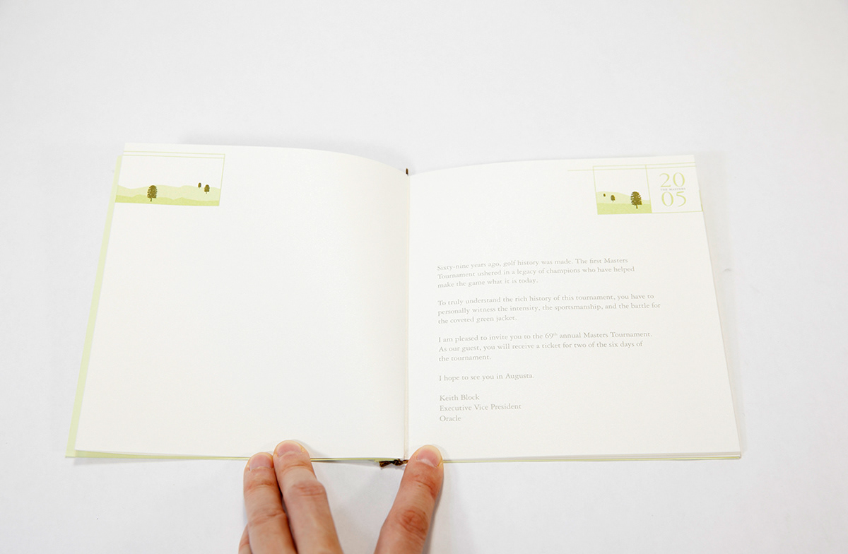 Adobe Portfolio Invitation golf Booklet book modern minimal invite minimalist clean