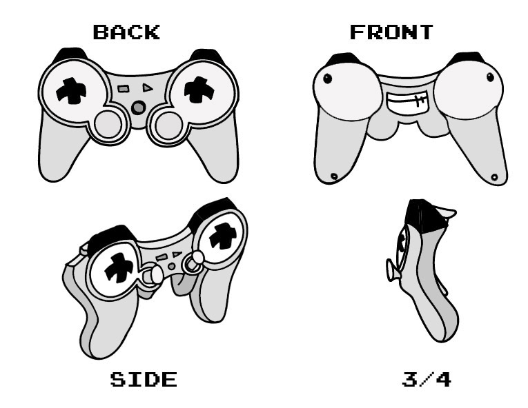 video game Character controller Expression Model Sheet design weird